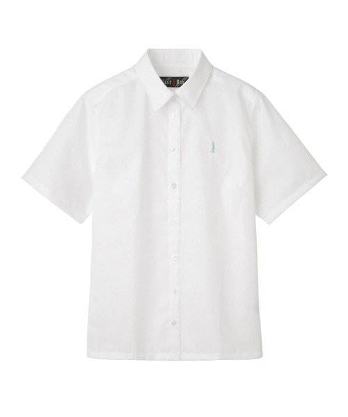 EASTBOY(イーストボーイ)の「シャツ 半袖 ブラウス ミント女神 スクール 制服 通学 中学生 高校生(シャツ/ブラウス・キッズ・ホワイト・13号/9号/11号/7号)」の3枚目の写真