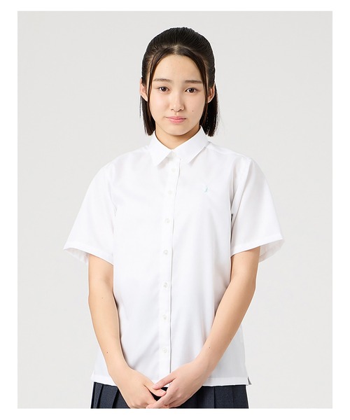 EASTBOY(イーストボーイ)の「シャツ 半袖 ブラウス ミント女神 スクール 制服 通学 中学生 高校生(シャツ/ブラウス・キッズ・ホワイト・13号/9号/11号/7号)」の5枚目の写真