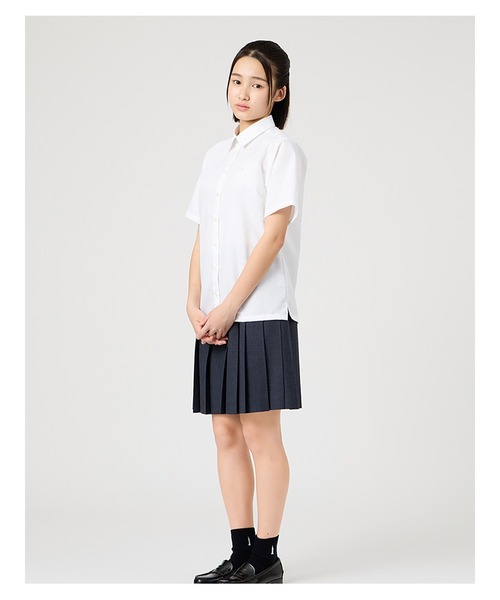 EASTBOY(イーストボーイ)の「シャツ 半袖 ブラウス ミント女神 スクール 制服 通学 中学生 高校生(シャツ/ブラウス・キッズ・ホワイト・13号/9号/11号/7号)」の8枚目の写真