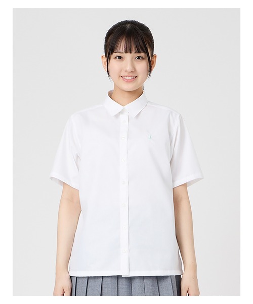 EASTBOY(イーストボーイ)の「シャツ 半袖 ブラウス ミント女神 スクール 制服 通学 中学生 高校生(シャツ/ブラウス・キッズ・ホワイト・13号/9号/11号/7号)」の10枚目の写真