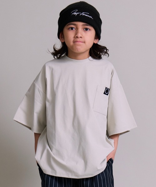 PAIRMANON STREET（ペアマノンストリート）の「【マルチファンクション】吸水速乾 ポケット 半袖 Tシャツ【PAIRMANON STREET】（Tシャツ/カットソー・キッズ・ホワイト系その他/パープル系その他/チャコールグレー/ブラック系その他/ブラック/グレー系その他・100/110/120/130/140/150/160）」の2枚目の写真