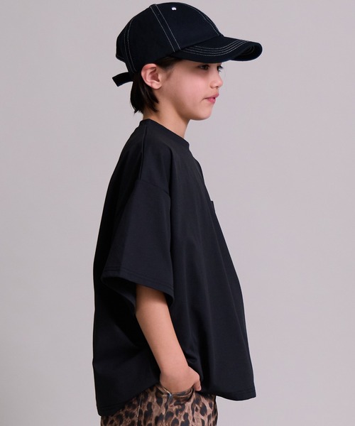 PAIRMANON STREET（ペアマノンストリート）の「【マルチファンクション】吸水速乾 ポケット 半袖 Tシャツ【PAIRMANON STREET】（Tシャツ/カットソー・キッズ・ホワイト系その他/パープル系その他/チャコールグレー/ブラック系その他/ブラック/グレー系その他・100/110/120/130/140/150/160）」の10枚目の写真