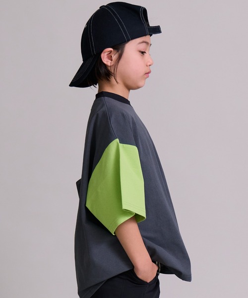 PAIRMANON STREET（ペアマノンストリート）の「【マルチファンクション】吸水速乾 ポケット 半袖 Tシャツ【PAIRMANON STREET】（Tシャツ/カットソー・キッズ・ホワイト系その他/パープル系その他/チャコールグレー/ブラック系その他/ブラック/グレー系その他・100/110/120/130/140/150/160）」の20枚目の写真