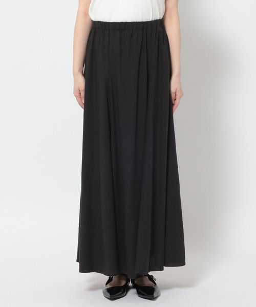 LOWRYS FARM（ローリーズファーム）の「リネンフレアスカート 637551（スカート・レディース・ピンク/ブラウン/ブラック/アイボリー・LARGE/MEDIUM）」の5枚目の写真