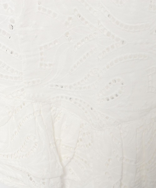 mysty woman（ミスティウーマン）の「総レースぺプラムブラウス　666035（シャツ/ブラウス・レディース・ブラック/オフホワイト・FREE）」の19枚目の写真