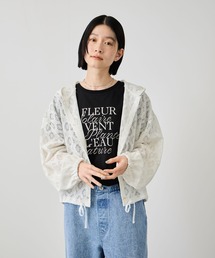 【Idnes/ イドネス 】 レース フード ブラウス