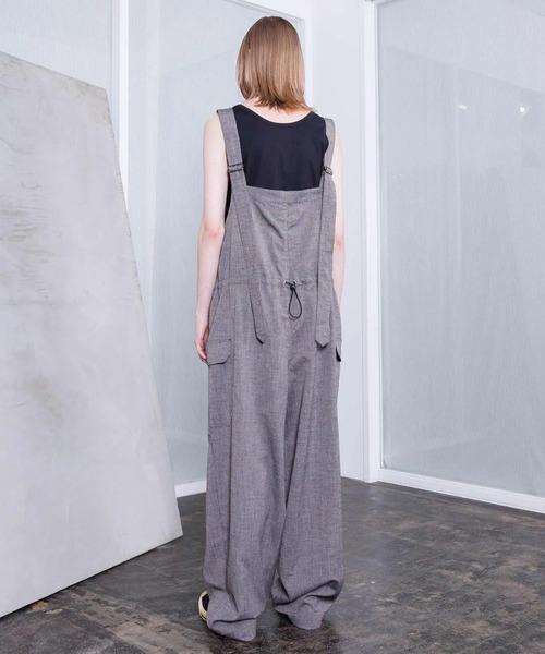 VOAAOV(ヴォアーブ)の「【VOAAOV】 TWEED / STRIPE - SET UP Overalls(サロペット/オーバーオール・メンズ・ブラウン/ネイビー・2)」の5枚目の写真