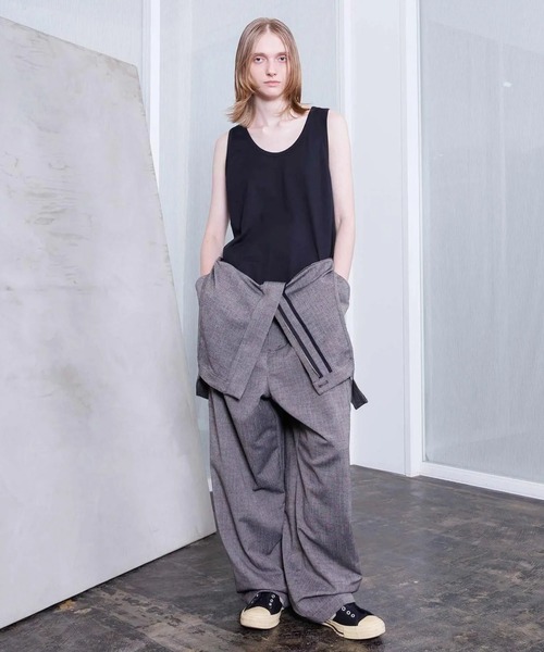 VOAAOV(ヴォアーブ)の「【VOAAOV】 TWEED / STRIPE - SET UP Overalls(サロペット/オーバーオール・メンズ・ブラウン/ネイビー・2)」の6枚目の写真