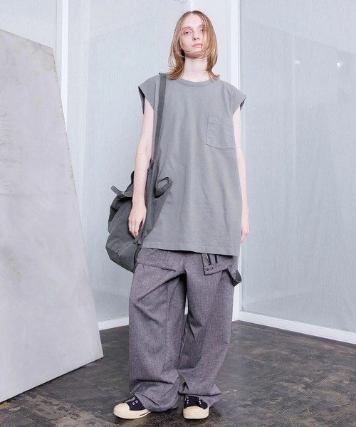 VOAAOV(ヴォアーブ)の「【VOAAOV】 TWEED / STRIPE - SET UP Overalls(サロペット/オーバーオール・メンズ・ブラウン/ネイビー・2)」の9枚目の写真