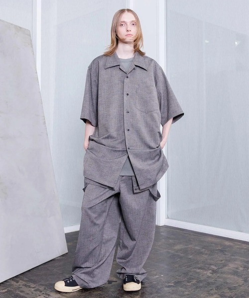 VOAAOV(ヴォアーブ)の「【VOAAOV】 TWEED / STRIPE - SET UP Overalls(サロペット/オーバーオール・メンズ・ブラウン/ネイビー・2)」の10枚目の写真