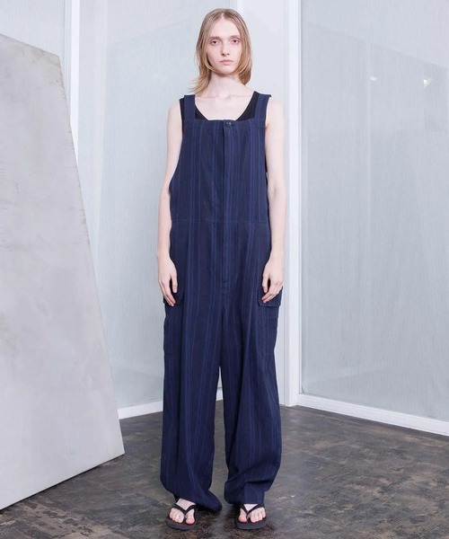VOAAOV(ヴォアーブ)の「【VOAAOV】 TWEED / STRIPE - SET UP Overalls(サロペット/オーバーオール・メンズ・ブラウン/ネイビー・2)」の11枚目の写真