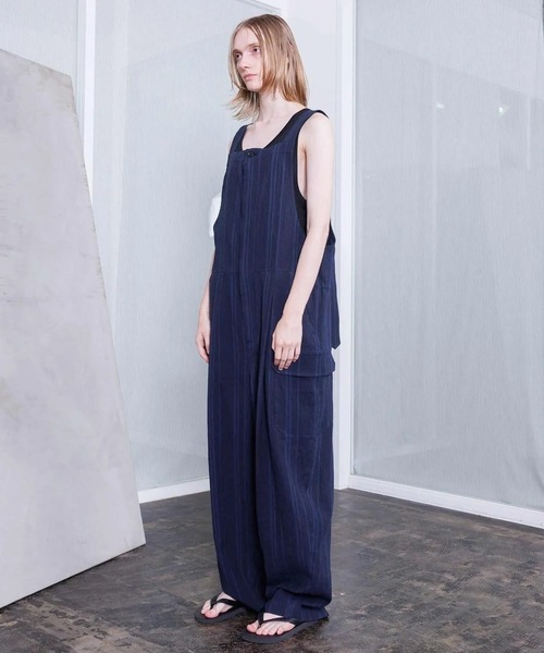 VOAAOV(ヴォアーブ)の「【VOAAOV】 TWEED / STRIPE - SET UP Overalls(サロペット/オーバーオール・メンズ・ブラウン/ネイビー・2)」の12枚目の写真