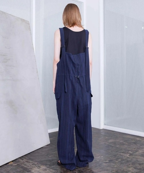 VOAAOV(ヴォアーブ)の「【VOAAOV】 TWEED / STRIPE - SET UP Overalls(サロペット/オーバーオール・メンズ・ブラウン/ネイビー・2)」の13枚目の写真