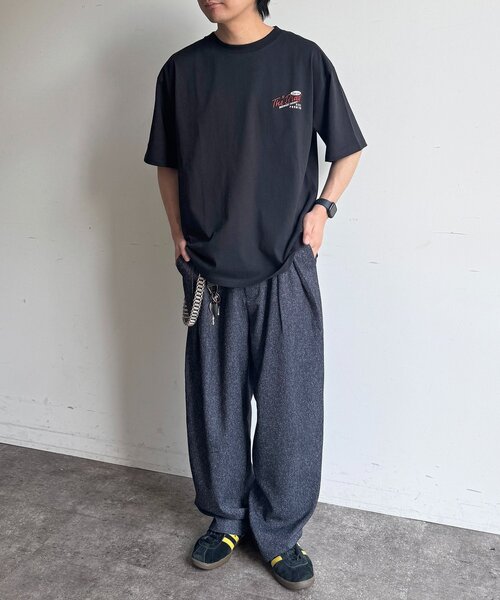CPCM(シーピーシーエム)の「アソートバック刺繍T(Tシャツ/カットソー・メンズ・チャコールグレー/ホワイト系その他2/ネイビー/ブラック/ホワイト系その他3/グリーン/ホワイト/ホワイト系その他・MEDIUM/LARGE/X-LARGE)」の10枚目の写真