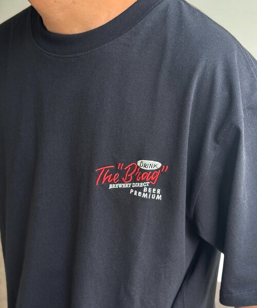 CPCM(シーピーシーエム)の「アソートバック刺繍T(Tシャツ/カットソー・メンズ・チャコールグレー/ホワイト系その他2/ネイビー/ブラック/ホワイト系その他3/グリーン/ホワイト/ホワイト系その他・MEDIUM/LARGE/X-LARGE)」の12枚目の写真
