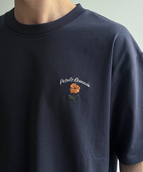 CPCM(シーピーシーエム)の「アソートバック刺繍T(Tシャツ/カットソー・メンズ・チャコールグレー/ホワイト系その他2/ネイビー/ブラック/ホワイト系その他3/グリーン/ホワイト/ホワイト系その他・MEDIUM/LARGE/X-LARGE)」の18枚目の写真