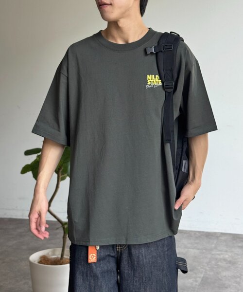 CPCM(シーピーシーエム)の「アソートバック刺繍T(Tシャツ/カットソー・メンズ・チャコールグレー/ホワイト系その他2/ネイビー/ブラック/ホワイト系その他3/グリーン/ホワイト/ホワイト系その他・MEDIUM/LARGE/X-LARGE)」の20枚目の写真