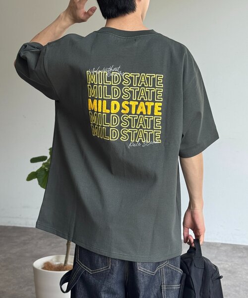 CPCM(シーピーシーエム)の「アソートバック刺繍T(Tシャツ/カットソー・メンズ・チャコールグレー/ホワイト系その他2/ネイビー/ブラック/ホワイト系その他3/グリーン/ホワイト/ホワイト系その他・MEDIUM/LARGE/X-LARGE)」の22枚目の写真