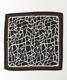 HIGH STREET（ハイストリート）の「ＨＩＧＨ　ＳＴＲＥＥＴ∴タングルライン柄リング付アスコットタイ（ネクタイ）」