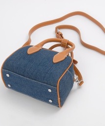 Jolie Joli（ジョリージョリ）の「【Jolie Joli/ジョリージョリ】デニム　ミニ ボストンバッグ　ショルダーバッグ ハンドバッグ（ショルダーバッグ）」