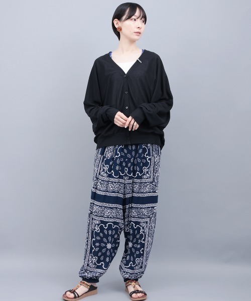 チチカカ(チチカカ)の「総柄バルーン パンツ(その他パンツ・レディース・イエロー/ネイビー/グリーン・FREE)」の5枚目の写真