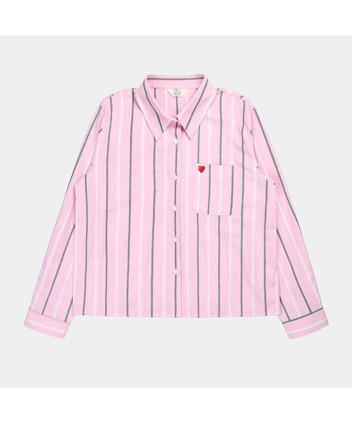 PIGMENT（ピグメント）の「ピグメントウォッシング刺繍シャツ (KYNB2512152)（シャツ/ブラウス・レディース・スカイブルー/ピンク/ミント・FREE）」の3枚目の写真