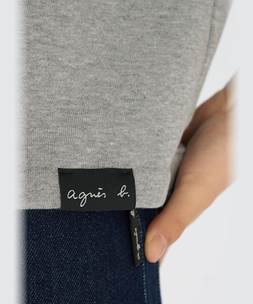 agnes b.（アニエスベー）の「WEBスペシャル ロゴ コットン 長袖 カーディガンプレッション（カーディガン/ボレロ・レディース・グレー・2/1/3）」の7枚目の写真