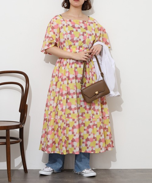 KILKI(キルキー)の「kilki ヘビイチゴプリントスカート 半端袖(ワンピース・レディース・イエロー系その他/ピンク系その他・ONESIZE)」の5枚目の写真