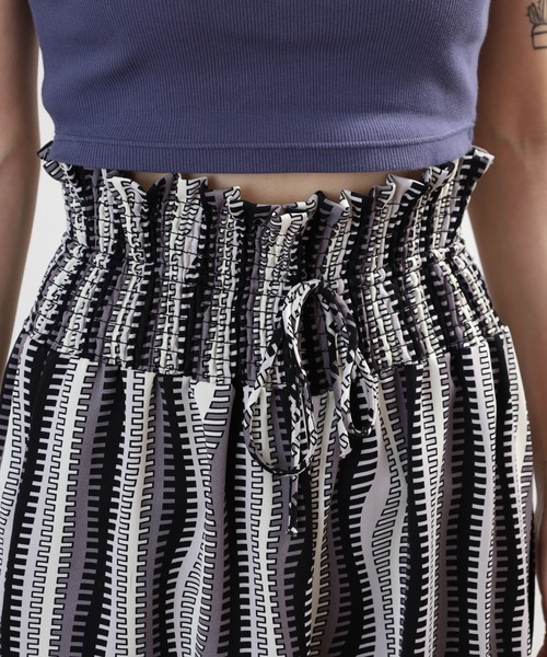 A.N.L(エーエヌエル レーベル)の「A.N.L 総柄プリントウエストギャザーパンツ(その他パンツ・レディース・ブラック系2/ブラック系1・38)」の20枚目の写真