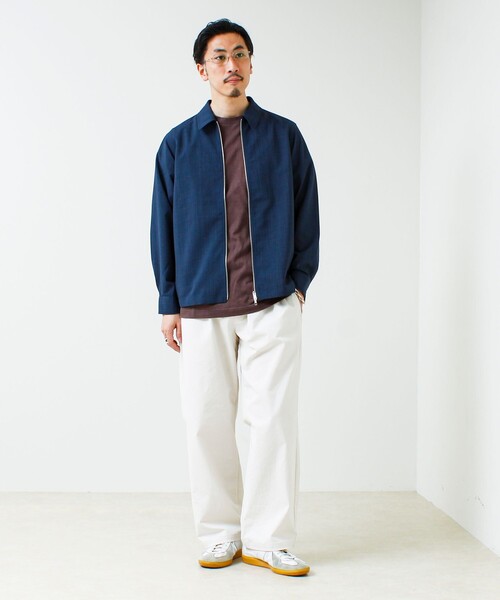 GLOSTER(グロスター)の「【きれい見え快適素材】ドライポリ Classy Zipシャツ(シャツ/ブラウス・メンズ・ブラック/ネイビー/チャコールグレー・M/L/S)」の22枚目の写真