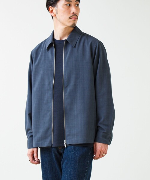 GLOSTER(グロスター)の「【きれい見え快適素材】ドライポリ Classy Zipシャツ(シャツ/ブラウス・メンズ・ブラック/ネイビー/チャコールグレー・M/L/S)」の11枚目の写真
