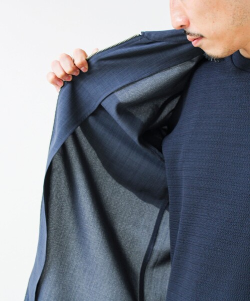 GLOSTER(グロスター)の「【きれい見え快適素材】ドライポリ Classy Zipシャツ(シャツ/ブラウス・メンズ・ブラック/ネイビー/チャコールグレー・M/L/S)」の14枚目の写真