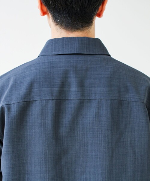 GLOSTER(グロスター)の「【きれい見え快適素材】ドライポリ Classy Zipシャツ(シャツ/ブラウス・メンズ・ブラック/ネイビー/チャコールグレー・M/L/S)」の17枚目の写真