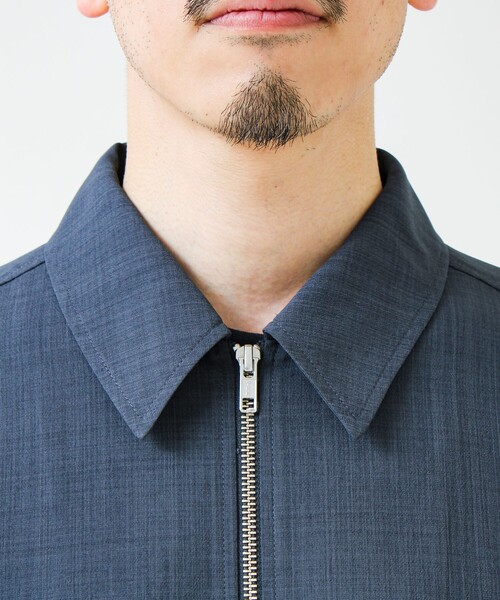 GLOSTER(グロスター)の「【きれい見え快適素材】ドライポリ Classy Zipシャツ(シャツ/ブラウス・メンズ・ブラック/ネイビー/チャコールグレー・M/L/S)」の20枚目の写真