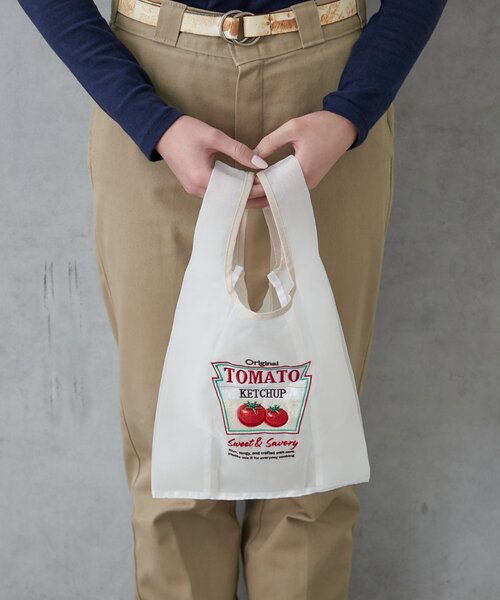 BIRTHDAY BAR（バースデイバー）の「【Finissage】リトルモカコンパクトマルシェバック（エコバッグ/サブバッグ・レディース・グレー/ブルー/ホワイト・0）」の2枚目の写真