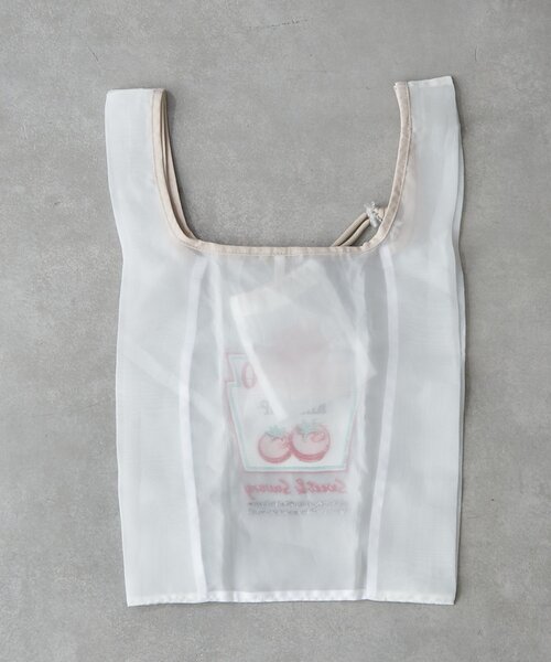 BIRTHDAY BAR（バースデイバー）の「【Finissage】リトルモカコンパクトマルシェバック（エコバッグ/サブバッグ・レディース・グレー/ブルー/ホワイト・0）」の5枚目の写真