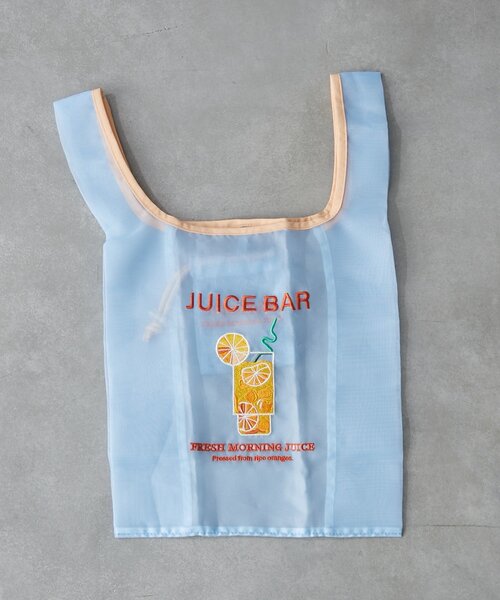 BIRTHDAY BAR（バースデイバー）の「【Finissage】リトルモカコンパクトマルシェバック（エコバッグ/サブバッグ・レディース・グレー/ブルー/ホワイト・0）」の11枚目の写真