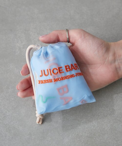 BIRTHDAY BAR（バースデイバー）の「【Finissage】リトルモカコンパクトマルシェバック（エコバッグ/サブバッグ・レディース・グレー/ブルー/ホワイト・0）」の13枚目の写真