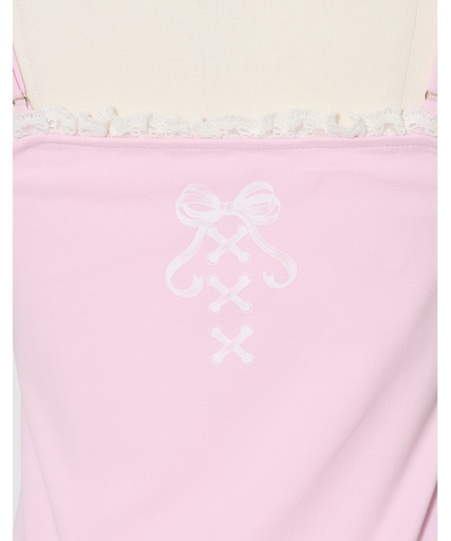 AVENCHUMU(アバンチュウム)の「Lolita skull print tiered cami one-piece(ワンピース・レディース・ブラック/ブラック×ピンク/ホワイト×ピンク・FREE)」の21枚目の写真