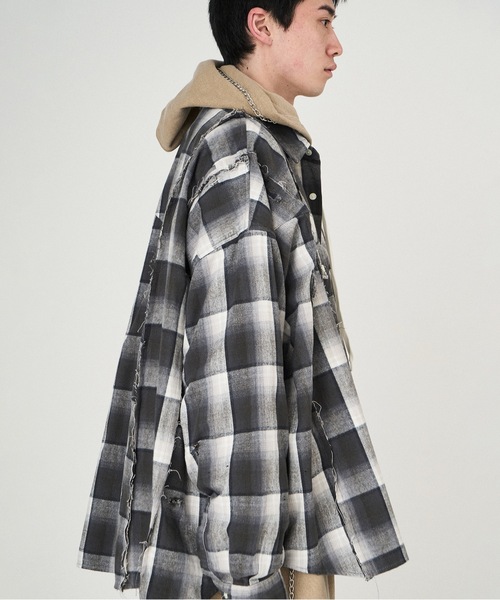 DISCOVERED（ディスカバード）の「SWITCH NEL SHIRTS（シャツ/ブラウス・メンズ・ブルー/ブラック・1/3）」の6枚目の写真