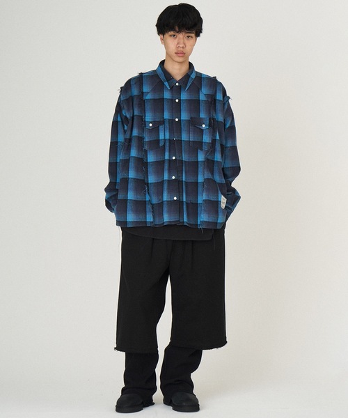 DISCOVERED（ディスカバード）の「SWITCH NEL SHIRTS（シャツ/ブラウス・メンズ・ブルー/ブラック・1/3）」の7枚目の写真