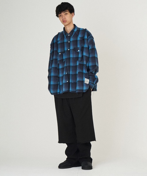 DISCOVERED（ディスカバード）の「SWITCH NEL SHIRTS（シャツ/ブラウス・メンズ・ブルー/ブラック・1/3）」の8枚目の写真