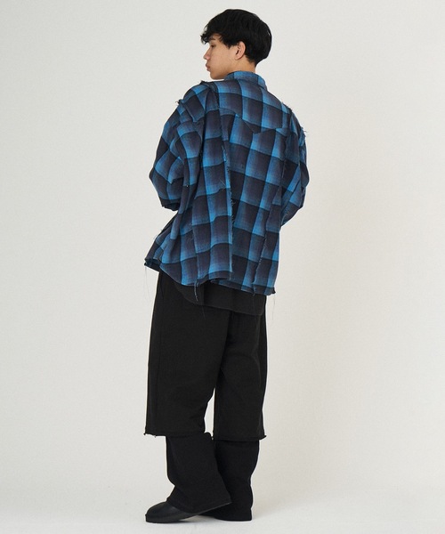 DISCOVERED（ディスカバード）の「SWITCH NEL SHIRTS（シャツ/ブラウス・メンズ・ブルー/ブラック・1/3）」の10枚目の写真