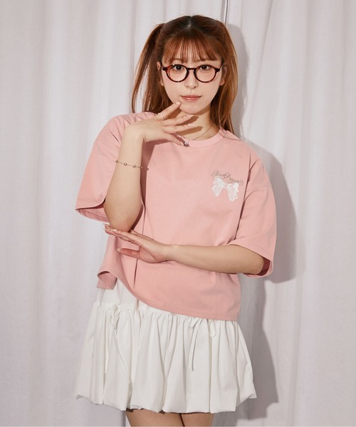 GORGE(ゴージ)の「《レースバニー》バックプリントTシャツ/ストリート×Y2K/春夏/全3色(Tシャツ/カットソー・レディース・ピンク/オフホワイト/ブラック・F)」の22枚目の写真