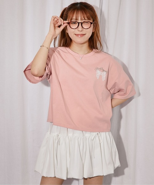 GORGE(ゴージ)の「《レースバニー》バックプリントTシャツ/ストリート×Y2K/春夏/全3色(Tシャツ/カットソー・レディース・ピンク/オフホワイト/ブラック・F)」の21枚目の写真