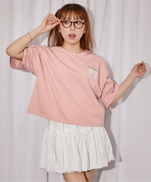 GORGE(ゴージ)の「《レースバニー》バックプリントTシャツ/ストリート×Y2K/春夏/全3色(Tシャツ/カットソー・レディース・ピンク/オフホワイト/ブラック・F)」の20枚目の写真