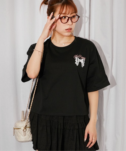 GORGE(ゴージ)の「《レースバニー》バックプリントTシャツ/ストリート×Y2K/春夏/全3色(Tシャツ/カットソー・レディース・ピンク/オフホワイト/ブラック・F)」の16枚目の写真