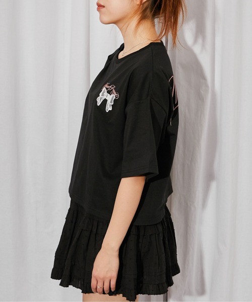 GORGE(ゴージ)の「《レースバニー》バックプリントTシャツ/ストリート×Y2K/春夏/全3色(Tシャツ/カットソー・レディース・ピンク/オフホワイト/ブラック・F)」の15枚目の写真