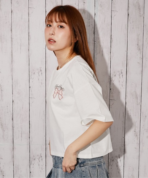 GORGE(ゴージ)の「《レースバニー》バックプリントTシャツ/ストリート×Y2K/春夏/全3色(Tシャツ/カットソー・レディース・ピンク/オフホワイト/ブラック・F)」の10枚目の写真