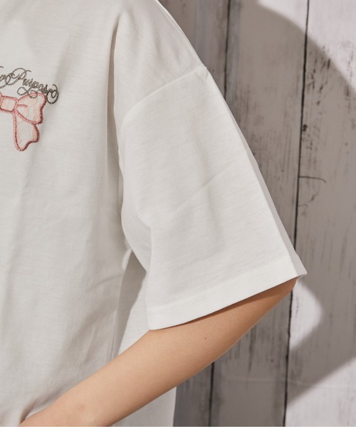 GORGE(ゴージ)の「《レースバニー》バックプリントTシャツ/ストリート×Y2K/春夏/全3色(Tシャツ/カットソー・レディース・ピンク/オフホワイト/ブラック・F)」の5枚目の写真